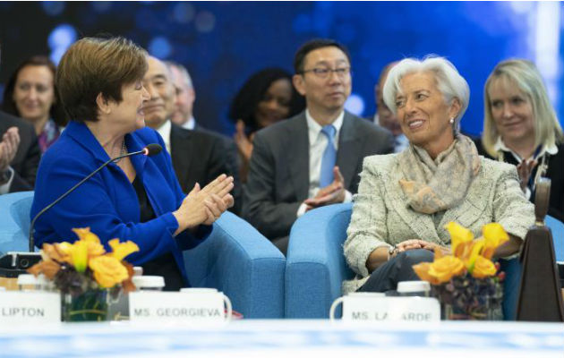 Christine Lagarde (Derecha), exdirectora del FMI. EFE