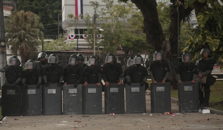 Tres días de protestas cerraron la primera legislatura del primer periodo de sesiones de la Asamblea Nacional.  Foto de Víctor Arosemena
