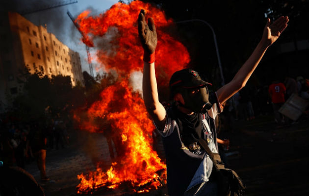 Manifestaciones en Chile.