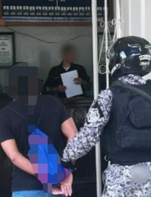 El acusado fue trasladado luego de ser dado de alta a la cárcel Deborah en la provincia de Bocas del Toro. Foto/Mayra Madrid