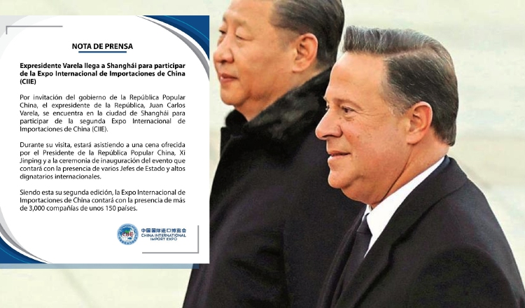 En la cuenta de Twitter de su gestión, Juan Carlos  Varela destacó que la invitación viene del presidente Xi Jinping. Ilustración Panamá América