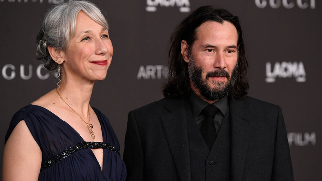 Keanu Reeves y Alexandra Grant.