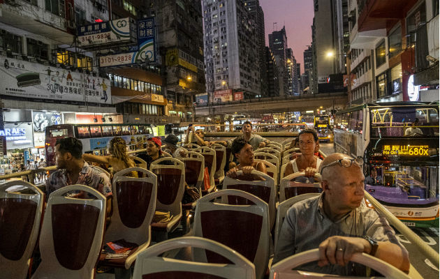 El índice de ocupación hotelera en Hong Kong es de alrededor del 60 %, en comparación con el 91 % a principios de este año. Foto/ Lam Yik Fei para The New York Times.