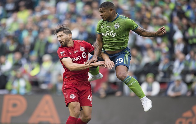 Román Torres jugó los 90 minutos de la final de la MLS con Sounders ante Toronto: Foto:AP