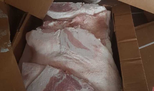 Recientemente los porcicultores denunciaron la venta de carne de cerdo congelada. Foto: Cortesía