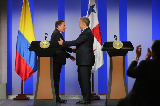 Los gobiernos de Panamá y Colombia suscribieron hoy acuerdos bilaterales.