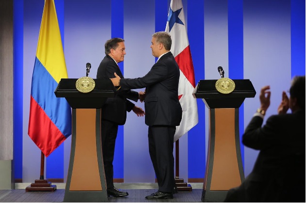 Los gobiernos de Panamá y Colombia suscribieron hoy acuerdos bilaterales.