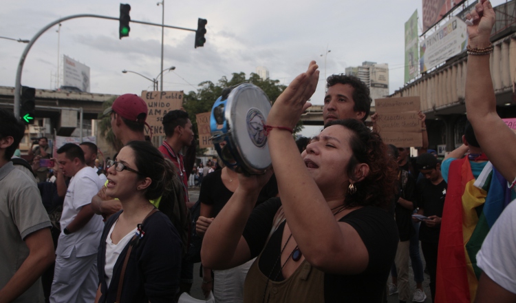 Mañana se retoman las acciones de calle con una marcha a la Presidencia.  Foto de archivo