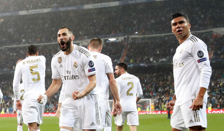 Karim Benzema anotó doblete Foto EFE