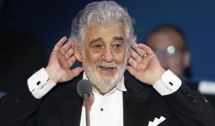 Algunas presentaciones de Plácido Domingo en Estados Unidos han sido canceladas. 