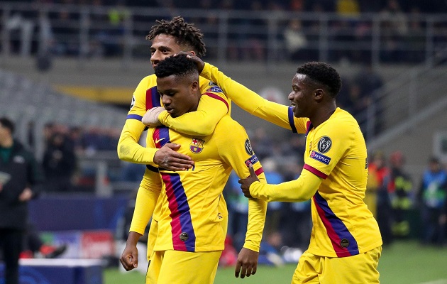 Ansu Fati se convirtió en el jugador más joven en marcar en toda la historia de la Champions.