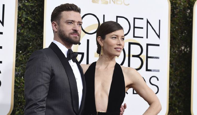 Justin Timberlake y Jessica Biel.  AP