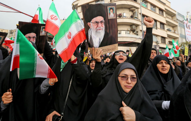 El Ayatollah Ali Khamenei, líder supremo de Irán, dijo que la respuesta del Gobierno a las protestas fue justificada. Foto/ Atta Kenare/Agence France-Presse — Getty Images.