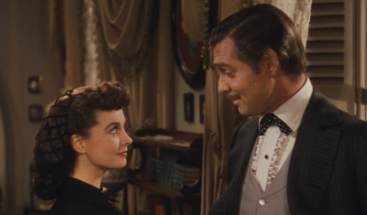 Vivien Leigh como Scarlett O’Hara y Clark Gable como Rhettt, en