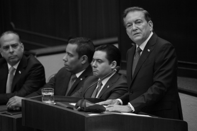 El presidente Laurentino Cortizo rindió informe a la nación, de sus seis meses de gobierno,  en la ceremonia de instalación de la segunda legislatura del primer periodo de sesiones ordinarias de la Asamblea Nacional. Foto: Víctor Arosemena. Epasa.