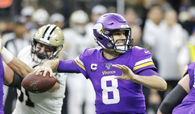 Kirk Cousins concretó el pase ganador. Foto EFE