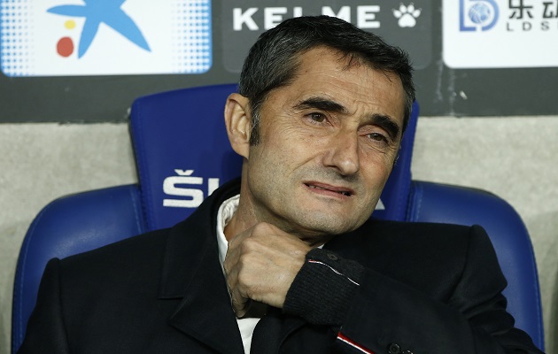 Ernesto Valverde técnico del Barcelona. Foto:AP