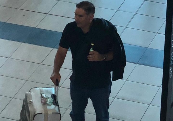 Foto de Beby Valderrama en el aeropuerto de Tocumen.