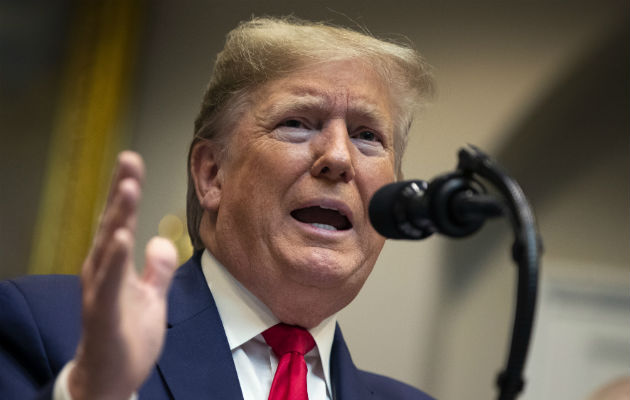 El presidente Donald Trump, guardó silencio sobre el anuncio de Irán. Foto: EFE.