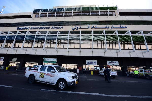 Una vista exterior del aeropuerto internacional de Bagdad. FOTO/AP
