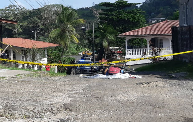 El hombre recibió al menos cinco disparos que le dieron en la cabeza. Foto: Diómedes Sánchez S. 