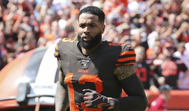 Odell Beckham Jr. es el receptor de los Browns de Cleveland. Foto AP