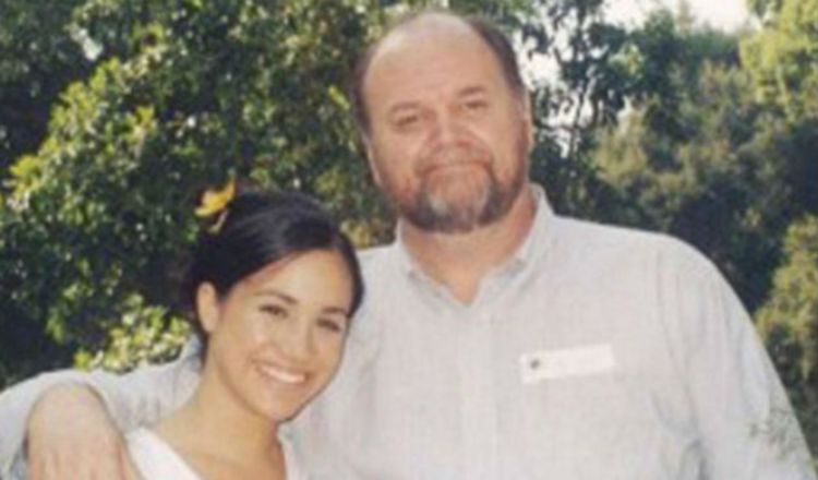 Meghan Markle y su papá. 