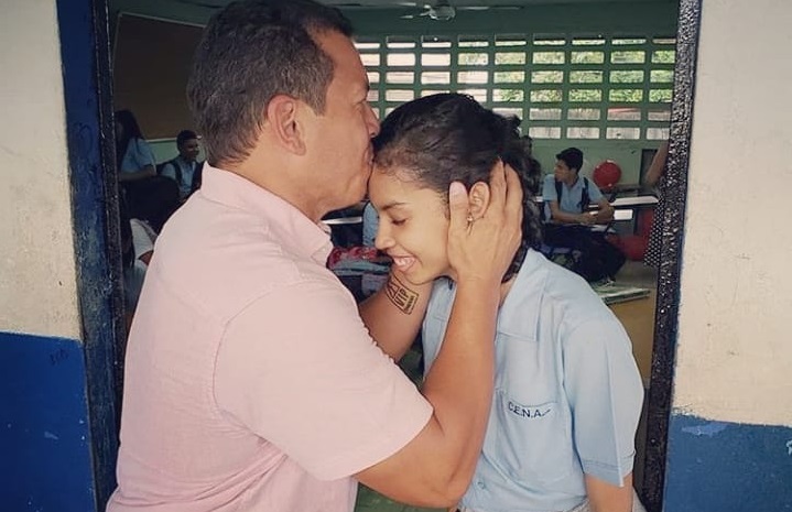 Luis Casis junto a Andrea Quijada. Foto: Instagram