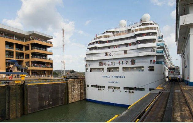 El Canal de Panamá conecta el océano Pacífico con el Atlántico. Foto: Canal de Panamá.