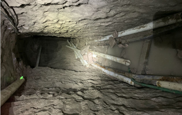 Vista del túnel que es extenso y altamente sofisticado. Foto: AP.