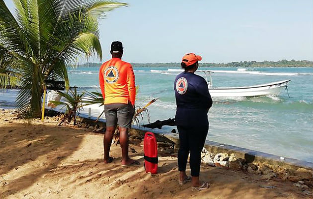El Sinaproc pide a la ciudadanía no acudir a las playas caribeñas para evitar accidentes. Foto: Panamá América.