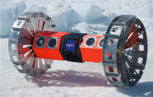 NASA está probando un rover que buscará vida en la luna oceánica de Júpiter. Foto / Kevin Peter Hand.