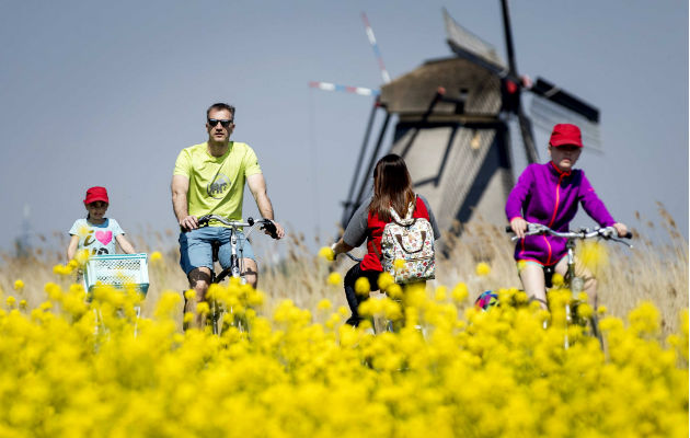 Los Países Bajos podría tener 42 millones de turistas para el 2030. Foto / Koen Van Weel/EPA, vía Shutterstock.