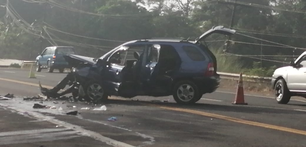 Los cinco heridos fueron llevados a urgencias de la Policlínica de Nuevo San Juan. Foto/Diomedes Sánchez