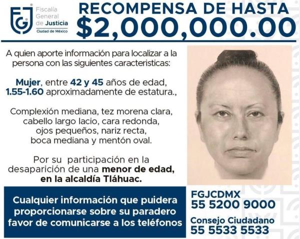 Según el retrato difundido por la FGJ, se trata de una mujer 