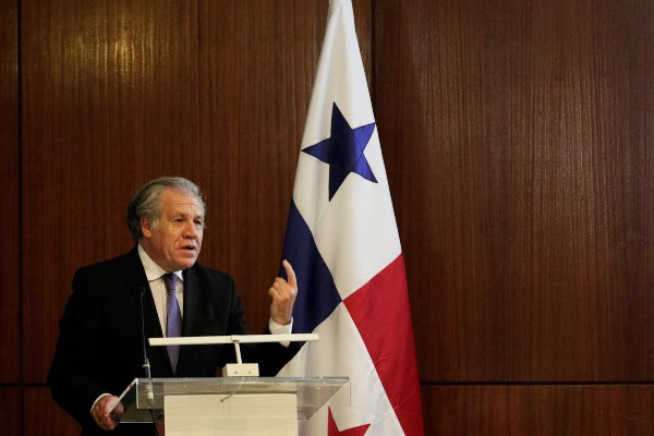 El secretario general de la Organización de Estados Americanos (OEA), el uruguayo Luis Almagro.  FOTO/EFE