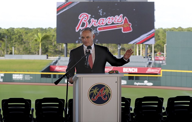 Rob Manfred , comisionado de las Grandes Ligas. Foto:AP