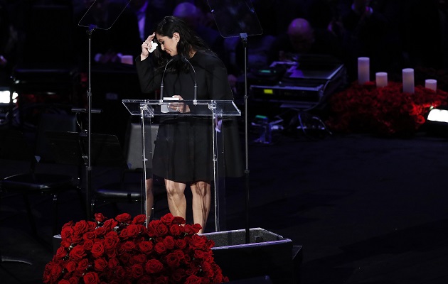 Vanessa lloró durante su discurso.