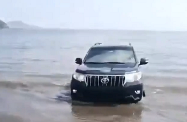 Hecho que se registro en la playa de Veracruz. Foto: Redes Sociales