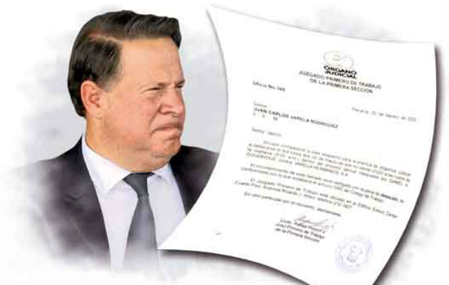 El juez citó a Juan Carlos Varela a través del oficio número 369, para las 9:00 a.m. del día 2 de marzo próximo.