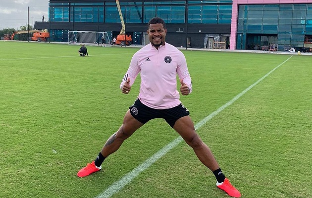 Román Torres durante un entrenamiento.