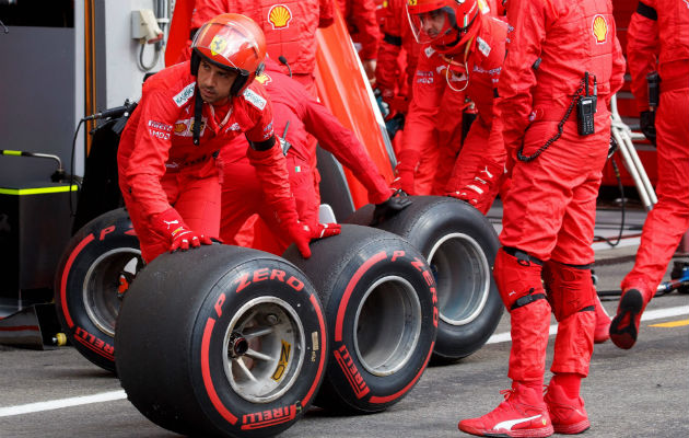 Pirelli Cyber Tire envía advertencias de tracción para que conductores hagan ajustes. Carrera de Fórmula 1. Foto / Valdrin Xhemaj/Agence France-Presse — Getty Images.