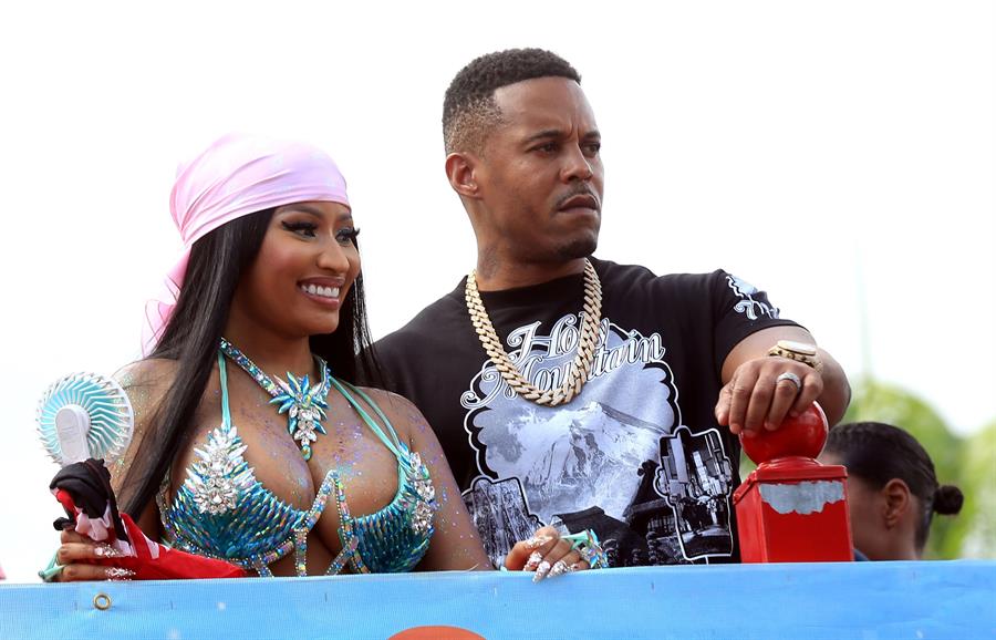 Nicki Minaj y Kenneth Petty. Foto: EFE