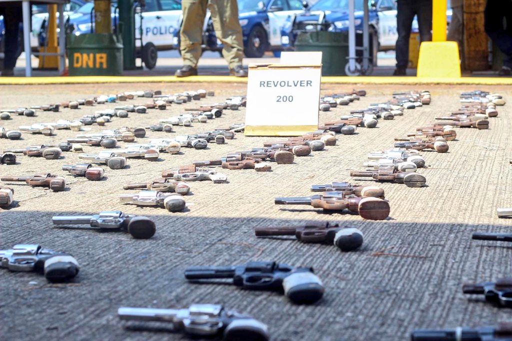 Policía Nacional ha destruido alrededor de 1,106 armas