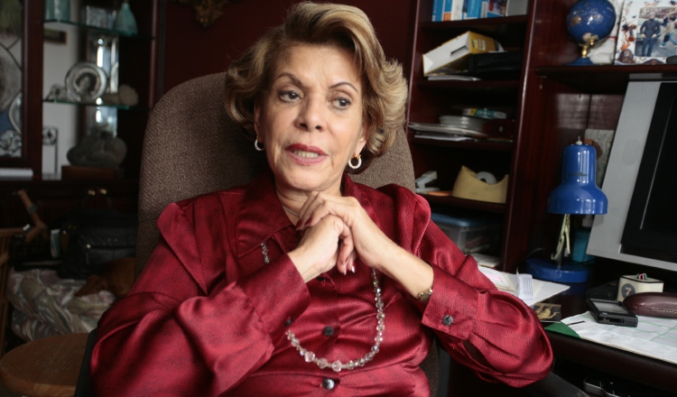 Rosa María Britton (1936-2019).Destacada médica y escritora panameña. Ganó varios premios  Ricardo Miró. Foto Panamá América