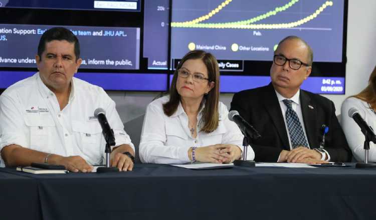 La ministra de Salud, Rosario Turner, anunció el lunes 9 de febrero el primer caso de coronavirus en Panamá. Foto EFE
