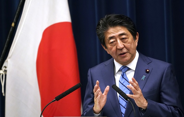 El primer ministro japonés Shinzo Abe. Foto:AP