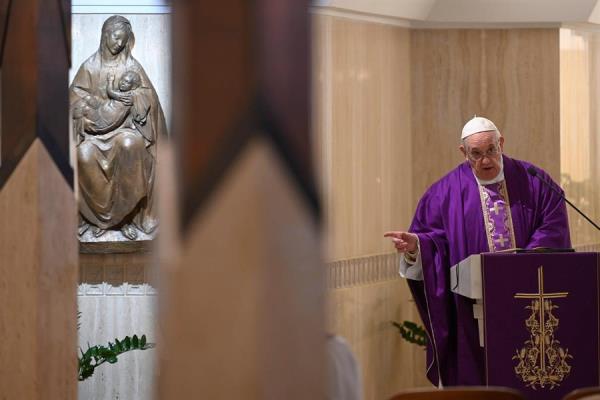 A causa del coronavirus, este año Francisco celebrará todas las celebraciones litúrgicas de la Semana Santa sin la presencia física de fieles,  FOTO/EFE