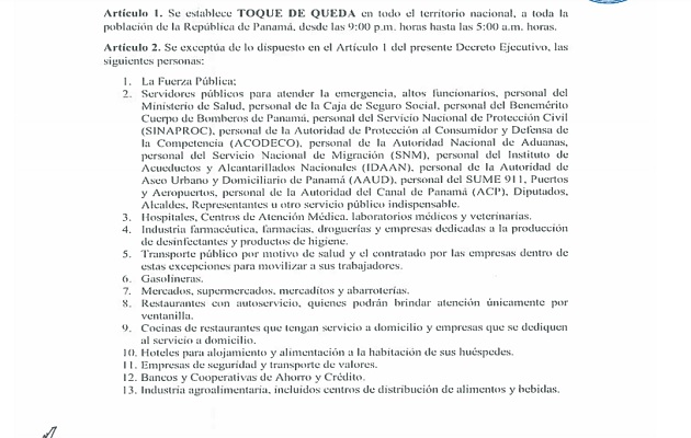 Las autoridades harán valer el decreto.