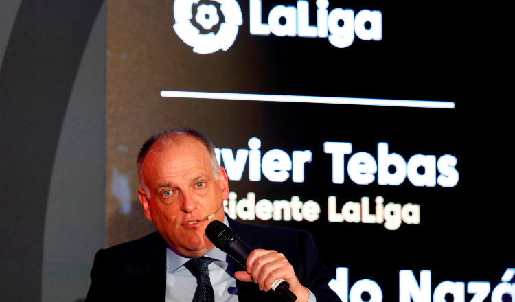 Javier Tebas, presidente de LaLiga de España. Foto EFE